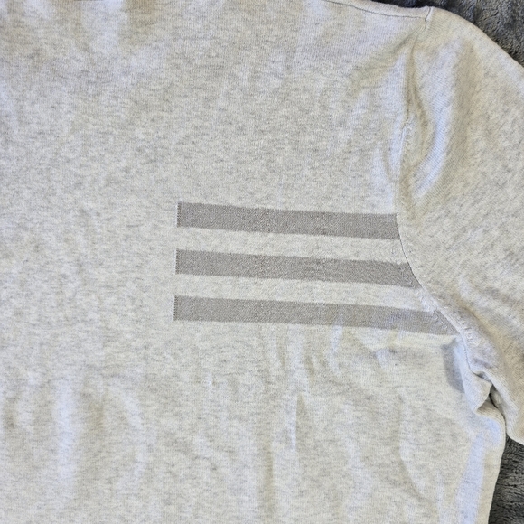 Adidas Golf 3 Stripe Sweatshirt Pullover Sweater Size XL Gray - Picture 9 of 10